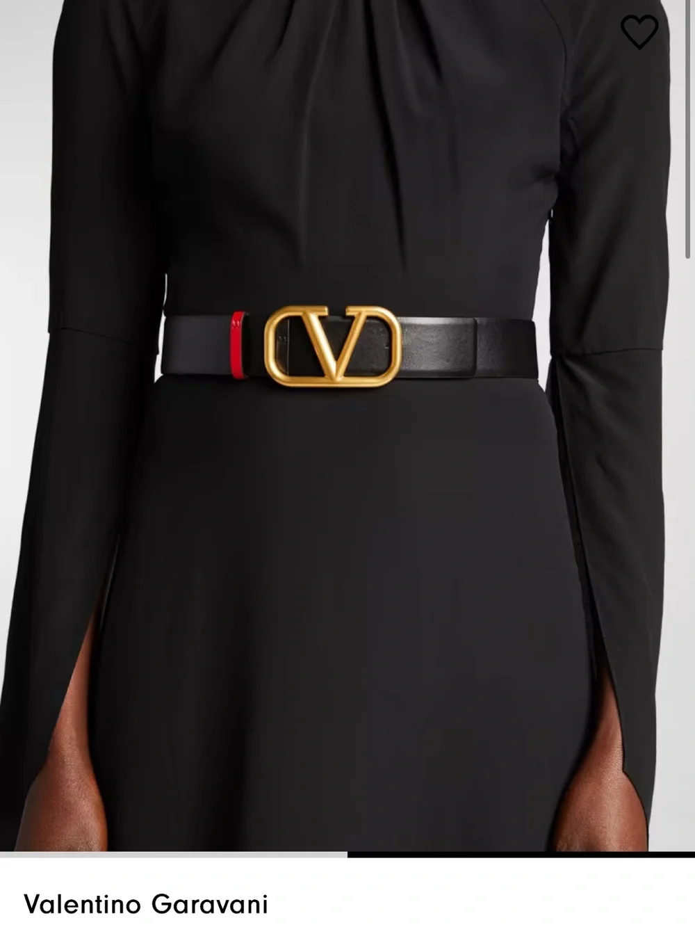 Valentino Garavani Vlogo Reversible Leather belt .New with box
